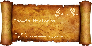 Csomós Marianna névjegykártya